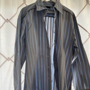 Men’s striped button down